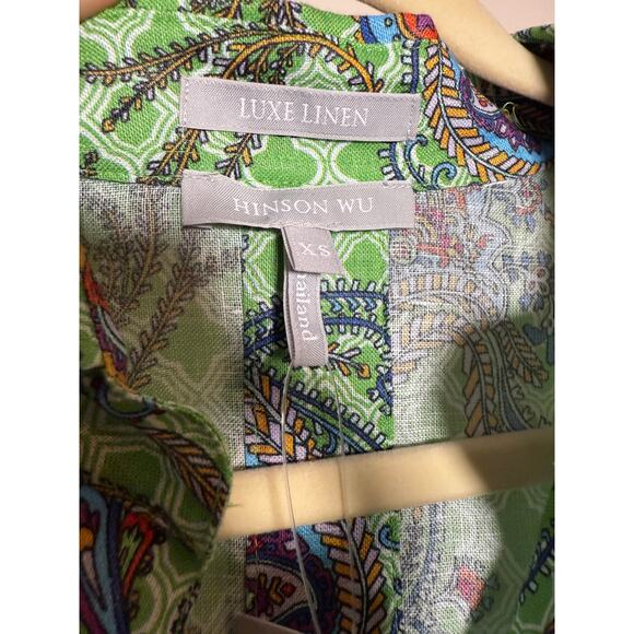 NWT Hinson Wu Aileen Dress in Spring Green Sz. XS - Picture 10 of 11